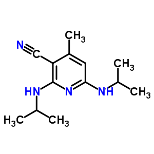 4-Methyl-2,6-bis(propan-2-ylamino)pyridine-3-carbonitrile Structure,51560-71-5Structure