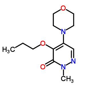 2-Methyl-5-morpholino-4-propoxy-3(2h)-pyridazinone Structure,51659-94-0Structure