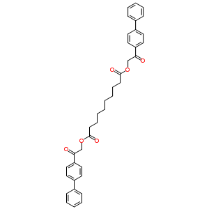 Bis[2-oxo-2-(4-phenylphenyl)ethyl] decanedioate Structure,5166-58-5Structure