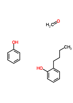 Formaldehyde, polymer with butylphenol and phenol Structure,51732-68-4Structure