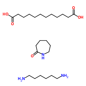 Dodecanedioic acid, polymer with hexahydro-2h-azepin-2-one and 1,6-hexanediamine Structure,51733-10-9Structure