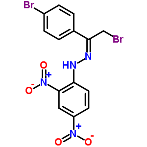 N-[[2-bromo-1-(4-bromophenyl)ethylidene]amino]-2,4-dinitro-aniline Structure,51758-84-0Structure