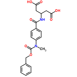 3-[[4-(Methyl-phenylmethoxycarbonyl-amino)benzoyl]amino]pentanedioic acid Structure,51865-70-4Structure