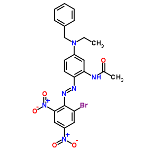 N-[2-[(2-bromo-4,6-dinitrophenyl)azo]-5-[ethyl (phenylmethyl)amino]phenyl ]acetamide Structure,51897-37-1Structure