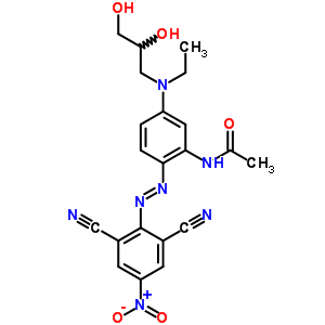 N-[2-[(2,6-dicyano-4-nitrophenyl)azo]-5-[(2,3-dihydroxypropyl)ethylamino]phenyl ]acetamide Structure,51897-39-3Structure