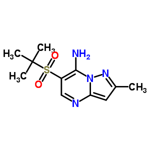 6-(Tert-butylsulfonyl)-2-methylpyrazolo[1,5-a]pyrimidin-7-amine Structure,519056-49-6Structure