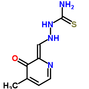 3-Hydroxy-4-methylpyridine-2-carboxaldehyde thiosemicarbazone Structure,51984-35-1Structure