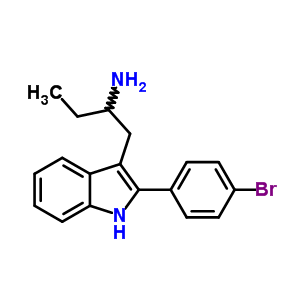 3-(2-Aminobutyl )-2-(p-bromophenyl )-1h-indole Structure,52018-91-4Structure