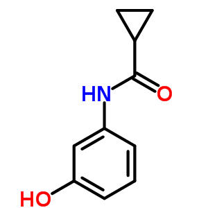 Cyclopropanecarboxamide, N-(3-hydroxyphenyl)- Structure,52041-73-3Structure