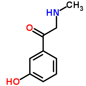 1-(3-Hydroxyphenyl)-2-(methylamino)ethanone Structure,52093-42-2Structure