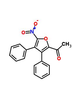 3,4-Diphenyl -5-nitro-2-acetylfuran Structure,52101-49-2Structure