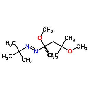 1-[(1,1-Dimethylethyl)azo]-1,3-dimethoxy-1,3-dimethylbutane Structure,52116-07-1Structure