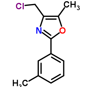 4-(Chloromethyl)-5-methyl-2-(3-methylphenyl)-1,3-oxazole Structure,521266-92-2Structure