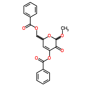 (2R-順式)-(9CI)-4-(苯甲酰基氧基)-6-[(苯甲?；趸?甲基]-2-甲氧基-2H-吡喃-3(6H)-酮結(jié)構(gòu)式_52152-86-0結(jié)構(gòu)式