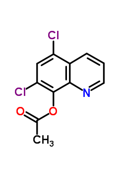 Acetic acid 5,7-dichloro-8-quinolyl ester Structure,52174-94-4Structure