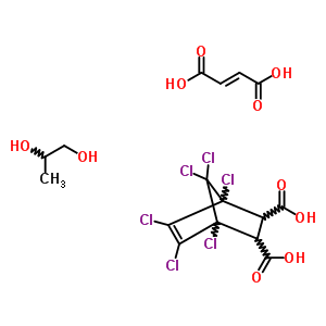 1,4,5,6,7,7-六氯-雙環(huán)2.2.1庚-5-烯-2,3-二甲酸與 (2E)-2-丁烯二酸和 1,2-丙烷二醇聚合物結(jié)構(gòu)式_52182-13-5結(jié)構(gòu)式