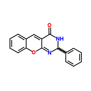 4H-[1]benzopyrano[2,3-d]pyrimidin-4-one, 2,3-dihydro-2-phenyl- Structure,52218-08-3Structure