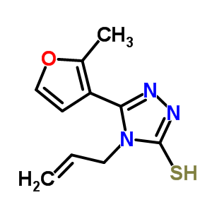 4-Allyl-5-(2-methyl-3-furyl)-4H-1,2,4-triazole-3-thiol Structure,522597-61-1Structure