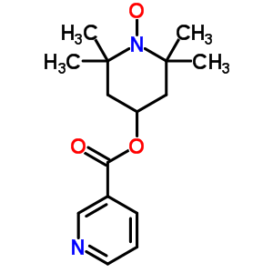 1-Oxyl-2,2,6,6-tetramethyl 4-piperidinyl nicotinate Structure,52286-91-6Structure