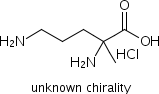 2,5-Diamino-2-methyl-pentanoic acid hcl Structure,52372-32-4Structure