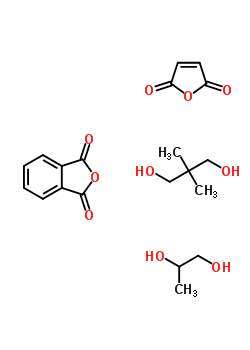 1,3-異苯并呋喃二酮與 2,2-二甲基-1,3-丙烷二醇, 2,5-呋喃二酮和 1,2-丙烷二醇聚合物結(jié)構(gòu)式_52453-94-8結(jié)構(gòu)式