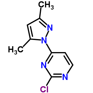 2-Chloro-4-(3,5-dimethyl-1h-pyrazol-1-yl)-pyrimidine Structure,52476-66-1Structure