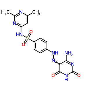 4-[2-(4-Amino-2,6-dioxo-pyrimidin-5-ylidene)hydrazinyl]-n-(2,6-dimethylpyrimidin-4-yl)benzenesulfonamide Structure,52477-29-9Structure