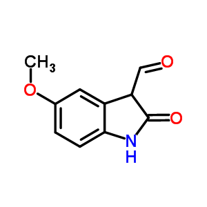 5-Methoxy-2-oxoindoline-3-carbaldehyde Structure,52508-88-0Structure