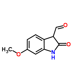 6-Methoxy-2-oxoindoline-3-carbaldehyde Structure,52508-92-6Structure