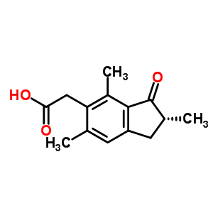 (2R)-2,3-dihydro-2,4,6-trimethyl-3-oxo-1h-indene-5-acetic acid Structure,52528-78-6Structure