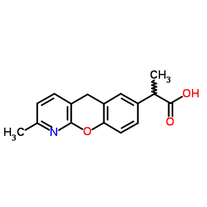 Alpha,2-dimethyl-5h-(1)benzopyrano(2,3-b)pyridine-7-acetate Structure,52549-42-5Structure