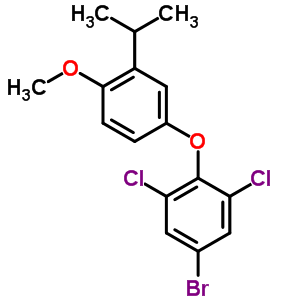 5-Bromo-1,3-dichloro-2-(3-isopropyl-4-methoxyphenoxy)benzene Structure,525575-58-0Structure