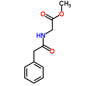 Glycine, n-(2-phenylacetyl)-, methyl ester Structure,5259-87-0Structure