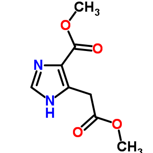 1H-imidazole-4-acetic acid,5-(methoxycarbonyl)-,methyl ester Structure,52605-87-5Structure