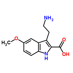 3-(2-Aminoethyl)-5-methoxy-1H-indole-2-carboxylic acid Structure,52648-13-2Structure