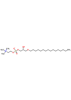 1-O-hexadecyl-sn-glycero-3-phosphocholine Structure,52691-62-0Structure