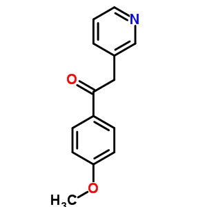 1-(4-甲氧基苯基)-2-(3-吡啶)-乙酮結構式_52700-25-1結構式