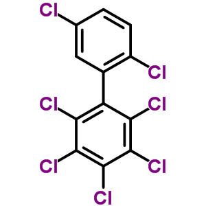 2,2’,3,4,5,5’,6-Heptachlorobiphenyl Structure,52712-05-7Structure