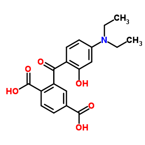 2-[4-(Diethylamino)-2-hydroxybenzoyl ]-1,4-benzenedicarboxylic acid Structure,52716-31-1Structure