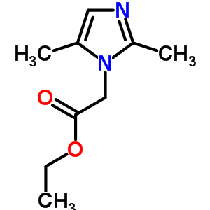 2-(2,5-二甲基咪唑-1-基)乙酸乙酯結(jié)構(gòu)式_52726-28-0結(jié)構(gòu)式