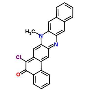 6-Chloro-8-methylbenzo[b]naphtho[1,2-i]phenazin-5(8h)-one Structure,52736-88-6Structure