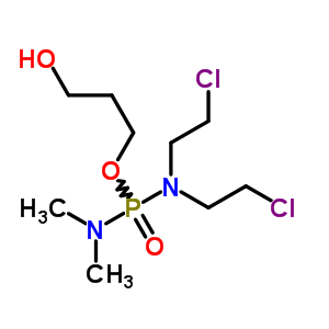 3-[Bis(2-chloroethyl)amino-dimethylamino-phosphoryl]oxypropan-1-ol Structure,52752-15-5Structure