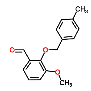 3-Methoxy-2-[(4-methylbenzyl)oxy]benzaldehyde Structure,52803-64-2Structure