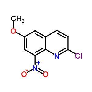 2-Chloro-6-methoxy-8-nitro-quinoline Structure,52824-29-0Structure