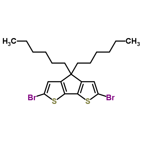 2,6-Dibromo-4,4-dihexyl-4h-cyclopenta[2,1-b:3,4-b]dithiophene Structure,528570-55-0Structure