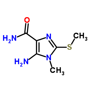 5-Amino-1-methyl-2-(methylthio)-1h-imidazole-4-carboxamide Structure,52868-68-5Structure