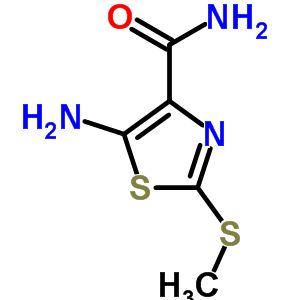 5-Amino-2-methylsulfanyl-1,3-thiazole-4-carboxamide Structure,52868-69-6Structure