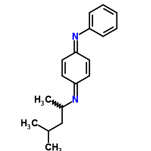 Benzenamine, n-4-(1,3-dimethylbutyl)imino-2,5-cyclohexadien-1-ylidene- Structure,52870-46-9Structure