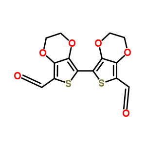 2,2’,3,3’-Tetrahydro-[5,5’-bithieno[3,4-b]-1,4-dioxin]-7,7’-dicarboxaldehyde Structure,528870-51-1Structure