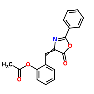 5(4H)-oxazolone,4-[[2-(acetyloxy)phenyl]methylene]-2-phenyl- Structure,52900-70-6Structure